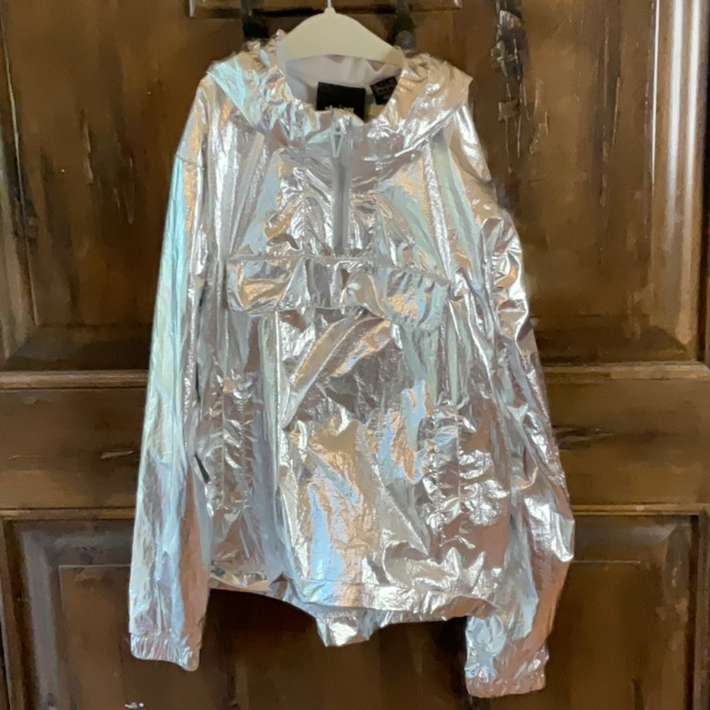 Adidas x IVY PARK Silver Metallic Raincoat